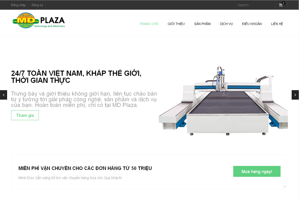 Thiết kế website siêu thị điện máy