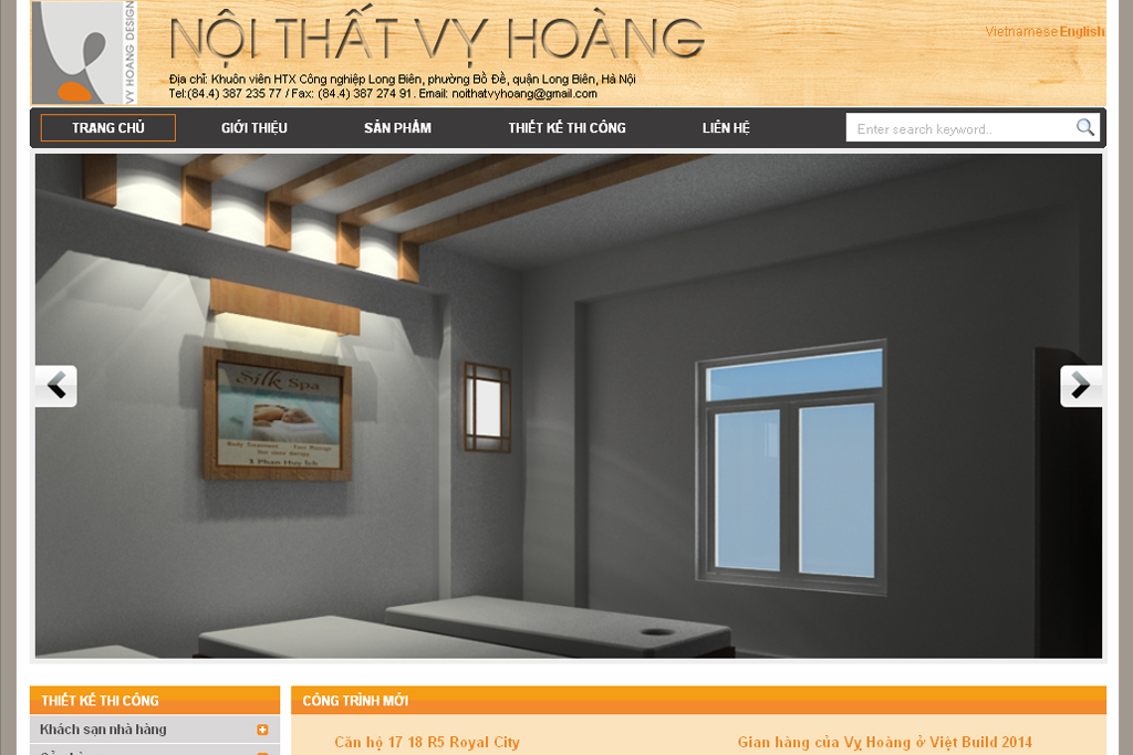 Thiết kế website nội thất